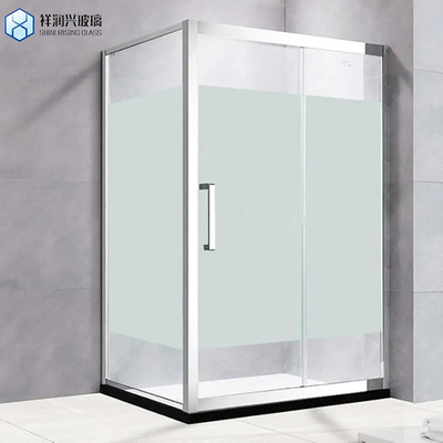 SGS Certified Low Iron Tempered Glass Frameless Sliding Shower Door for Hotel Bathroom