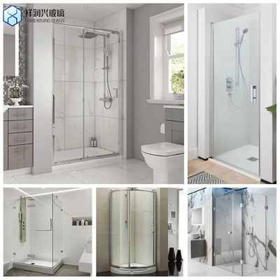 GB15763.2-2005 Hotel Bathroom Matt Black Brushed Nickel Chrome Sliding Shower Room