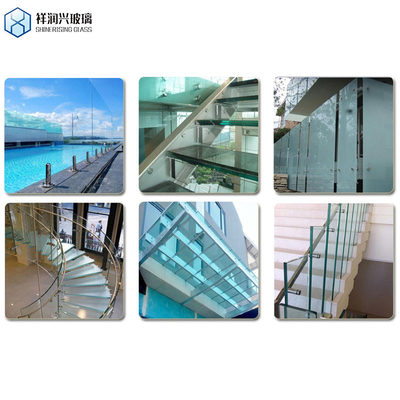 5 4mm 10mm 1.52PVB 10mm Laminated Glass for Balustrade Fencing Staircase Partition