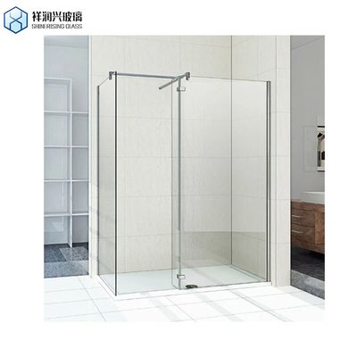 Double Sliding Door Bathroom Shower Room with Clear Tempered Glass and Aluminum Alloy Frame
