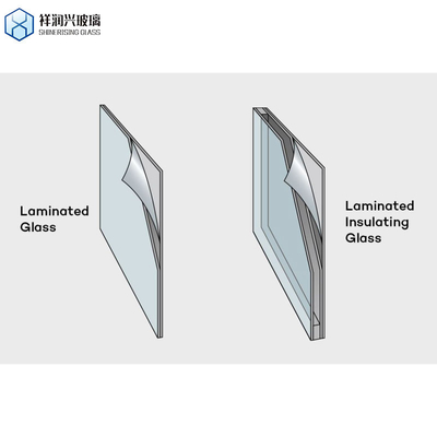 Flat Safety Tempered Toughened Clear Colored PVB Sgp Laminated Glass for Construction