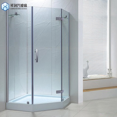 Customizable Pull Handle Tempered Glass Partition for Bathroom Shower Enclosure Room