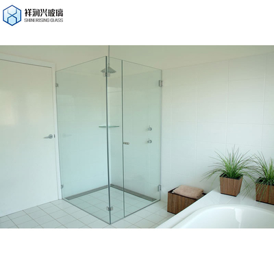 Customizable Pull Handle Tempered Glass Partition for Bathroom Shower Enclosure Room