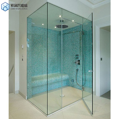 Customizable Pull Handle Tempered Glass Partition for Bathroom Shower Enclosure Room