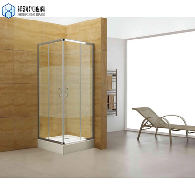 Customizable Pull Handle Tempered Glass Partition for Bathroom Shower Enclosure Room
