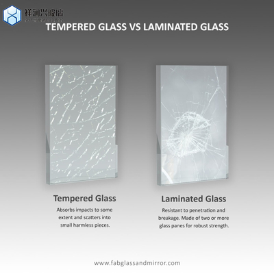 Technique Laminated 30mm Thick Balcony Glass with Clear Tempered and Laminated Layers