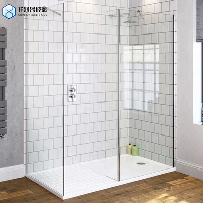 Modern Minimalist Bathroom Tempered Clear Glass Pivot Shower Door with CE Certificate