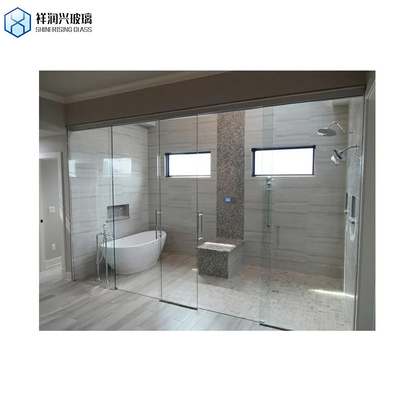 Modern Minimalist Bathroom Tempered Clear Glass Pivot Shower Door with CE Certificate