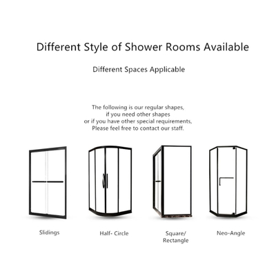 As The Customer prime Thickness Frameless Design 600mm Swing Shower Door with Clear Glass