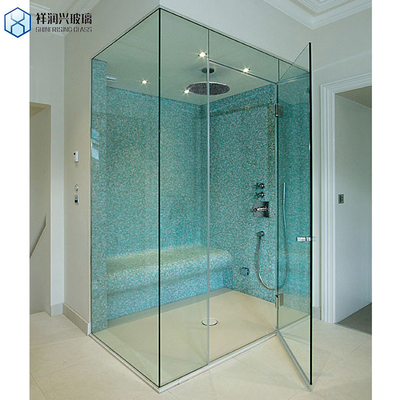 Bathroom 6mm Tempered Small Shower Screen Silver Pivot Shower Door for Customization