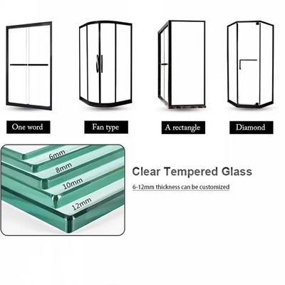 Technique Laminated Customization Outlet Sliding Glass Door for Bathroom Shower Room