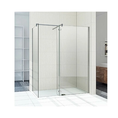 Fan Shape Two Sliding Doors Shower Cabin with Tempered Glass and Customized Request