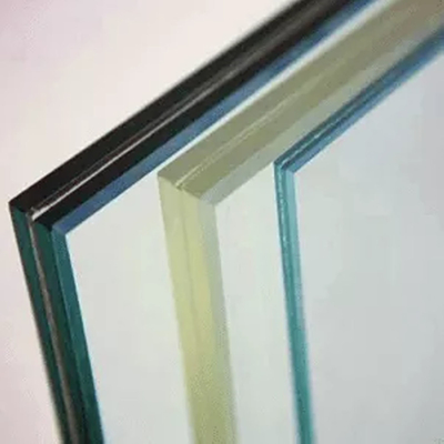Handrailing Glass Stairs with Flat Polished Edge Work and Tempered Laminated Glass