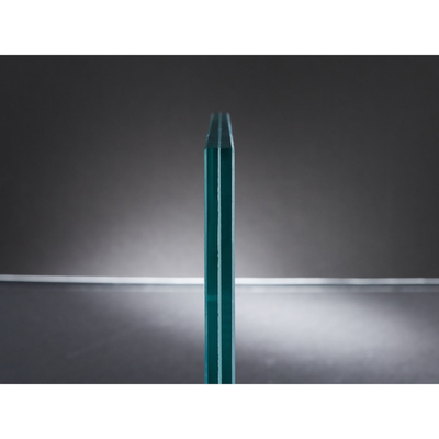 Handrailing Glass Stairs with Flat Polished Edge Work and Tempered Laminated Glass