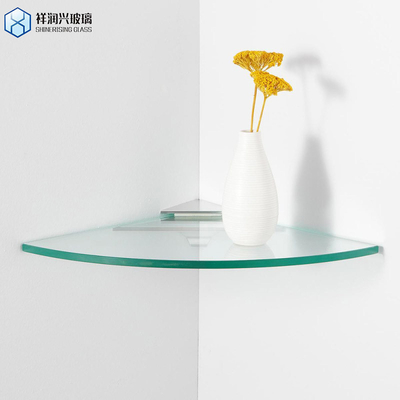 Flat Polished Edge Work 12mm Clear Tempered Glass Door for Office Shower Partitions CE