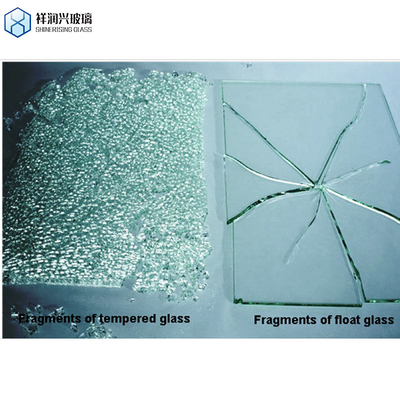 8mm 12mm Thick Tempered Safety Transparent Building Glass with Laminated Technique