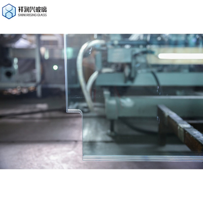 Flat Tempered Glass for Railing Partition Canopy Curtain Wall Double Low Iron Laminated