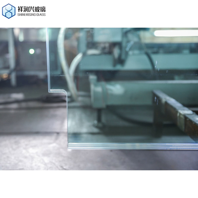 Flat Tempered Glass for Railing Partition Canopy Curtain Wall Double Low Iron Laminated