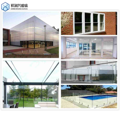 Public Wind Barrier 1.8 Meter High Aluminium Glass Fence with GB15763.2-2005 Standard