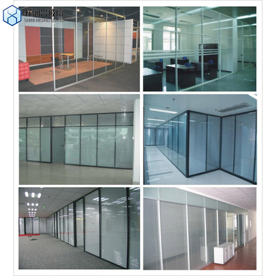 Public Wind Barrier 1.8 Meter High Aluminium Glass Fence with GB15763.2-2005 Standard
