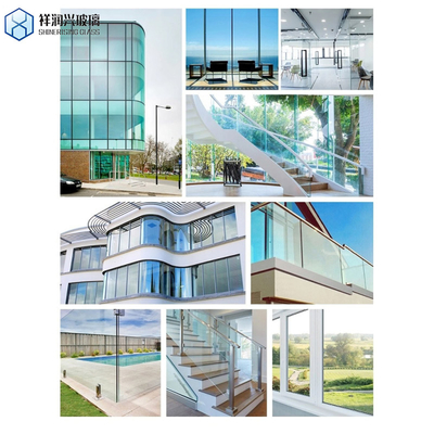 Public Wind Barrier 1.8 Meter High Aluminium Glass Fence with GB15763.2-2005 Standard