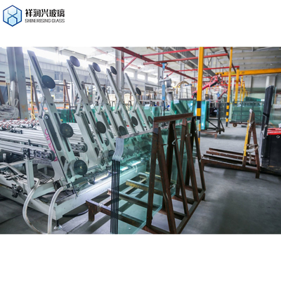 Public Wind Barrier 1.8 Meter High Aluminium Glass Fence with GB15763.2-2005 Standard