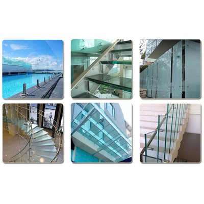 Three Layer Tempered Laminated Glass with CE Certificate and Technique Laminated