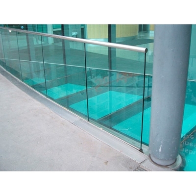 Flat Polished Edge 6mm Furniture Facade Toughened Glazing Glass for Customized Request