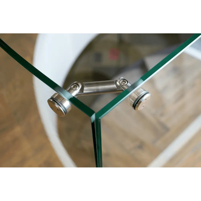 8mm Toughened Glass Table Top with Flat Polished Edge Work as per Customer's Requirement