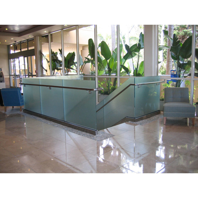 3mm-19mm Thickness Transparent Glass with Big Beveled Edge Tempered Glass Table Tops