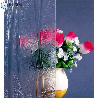 Shinerising 5mm 8mm 2100mmx2400mm Ultra Clear Moru Figured Glass for Chinese Furniture