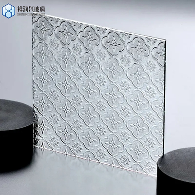 6mm Wired Clear Bronze Patterned Figured Plate Glass in Chinese Style for Home Decor