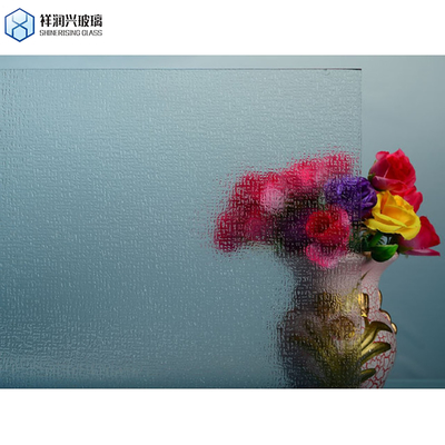 Flat Polished Edge Building Textures Novel Design Decorative Wire Mesh Pear Pattern Glass