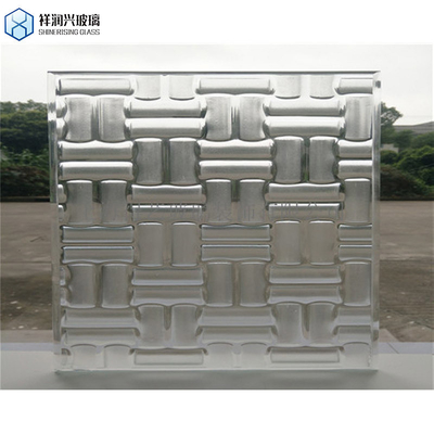 Solid Color 190*190*80mm Clear Patterns Hollow Glass Block/Brick with SGS Certificate