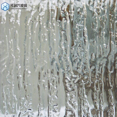 Solid 4mm Clear Tinted Color Figured Decorative Patterned Glass for CE Certification
