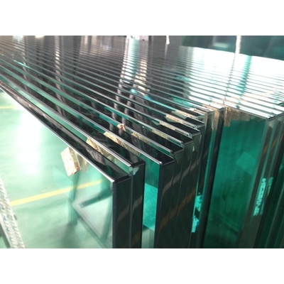Flat Tempered Glass Wall Partition 10mm 12mm Fully Tempered Transparent Office Partition