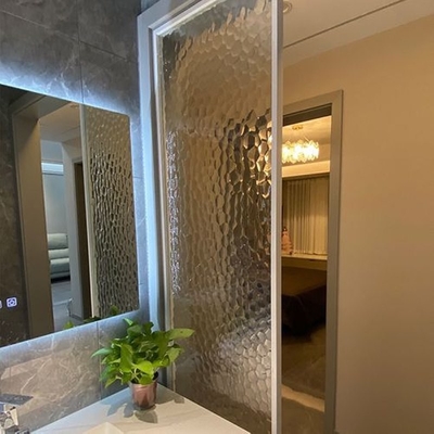 Extra Clear Bronze Green Mistlite Glass with GB15763.2-2005 Standard Diamond Pattern
