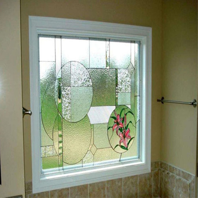 Pattern Glass for Door Window and Room Divider Painted Decorative Glass Clear Color