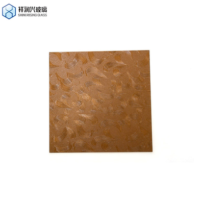 Clear Tempered Brown Patterned Glass for Architecture Demand Window and Door Decoration