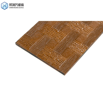 4mm Clear Tinted Color Figured Decorative Brown Patterned Glass for Architecture Demand