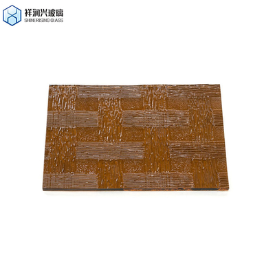 Rain Dots Patterned Glass Extra Clear Brown Thickness to Meet Your Specifications