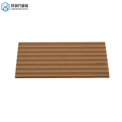 Best Decorative Clear Pattern Glass Brown Embossed Glass with GB15763.2-2005 Standard