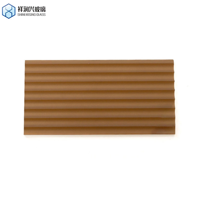Best Decorative Clear Pattern Glass Brown Embossed Glass with GB15763.2-2005 Standard