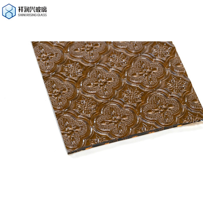 6mm 8mm 10mm Clear Rain/Diamond/Water Patterned Glass for Architecture Customized Made