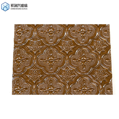 6mm 8mm 10mm Clear Rain/Diamond/Water Patterned Glass for Architecture Customized Made