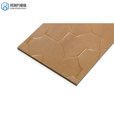 6mm 8mm 10mm Clear Rain/Diamond/Water Patterned Glass for Architecture Customized Made