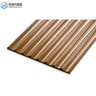 Clear Brown Diamond Pattern Glass with Solid Structure and 5 Years After-sales Service