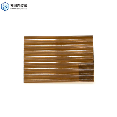 Clear Brown Diamond Pattern Glass with Solid Structure and 5 Years After-sales Service