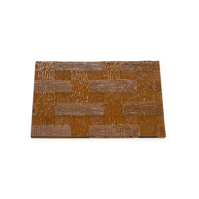 Customized Clear Bronze Bamboo Leaves Patterned Glass for Window Delivery in 7-14 Days