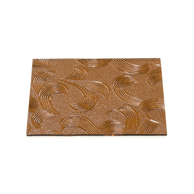 Float Pattern Glass Brown Embossed Glass for Small Moru Reeded Closet Door and Window